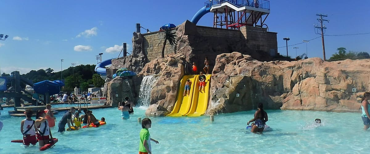 Family fun at Chesapeake Beach Water Park in Calvert County, Maryland.