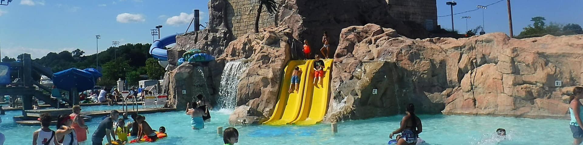 Family fun at Chesapeake Beach Water Park in Calvert County, Maryland.