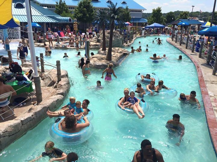 Lazy river

Took my nephews here to beat the heat of the summer...perfection! Whiled away the time on the lazy river as the boys shot down slides and bobbed around.

We had a tasty lunch inside the park, and split some funnel cake.

Summer fun!