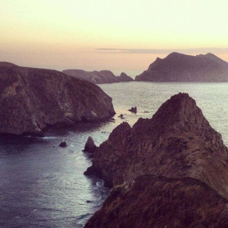 Sunset from Anacapa Island, Channel Islands National Park.