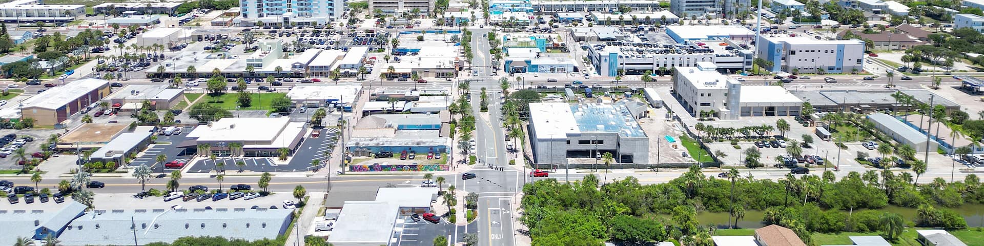 Downtown Cocoa Beach on Florida's Space Coast in Brevard County