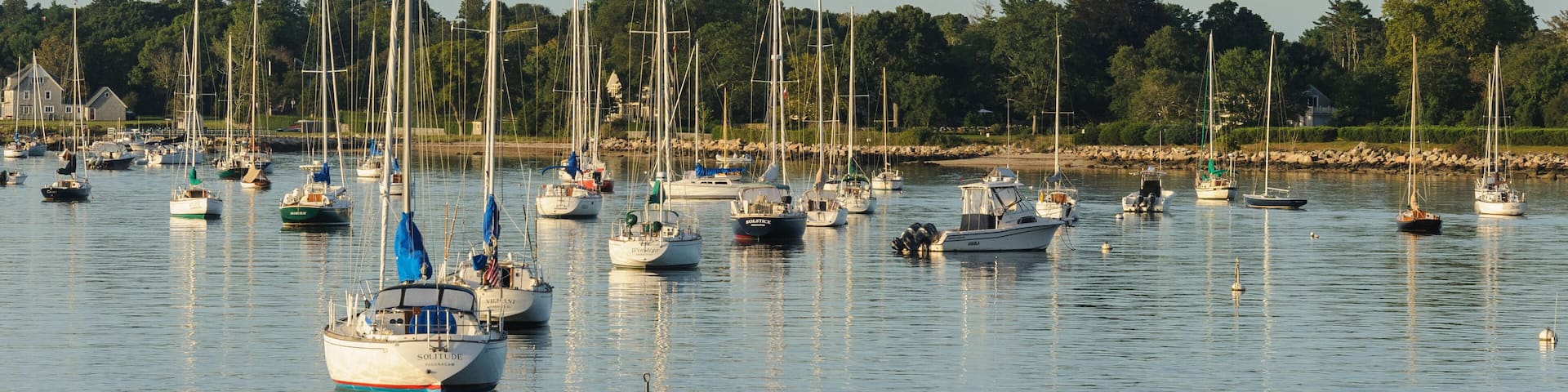 Padanaram harbor summer morning