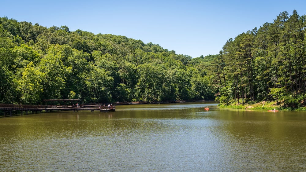 The Lake Vesuvius Recreation Area at Wayne National Forest in Ohio