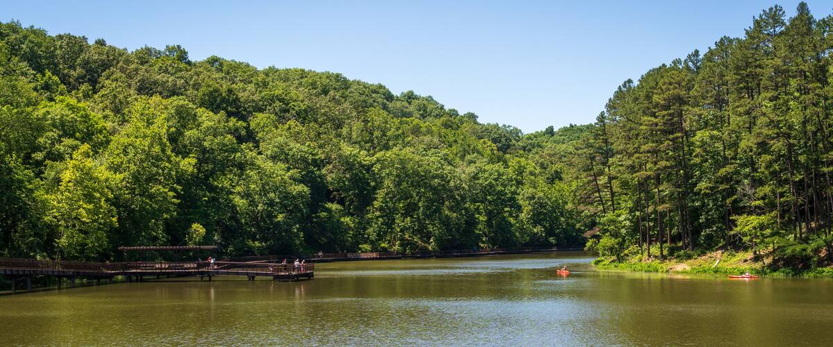 The Lake Vesuvius Recreation Area at Wayne National Forest in Ohio