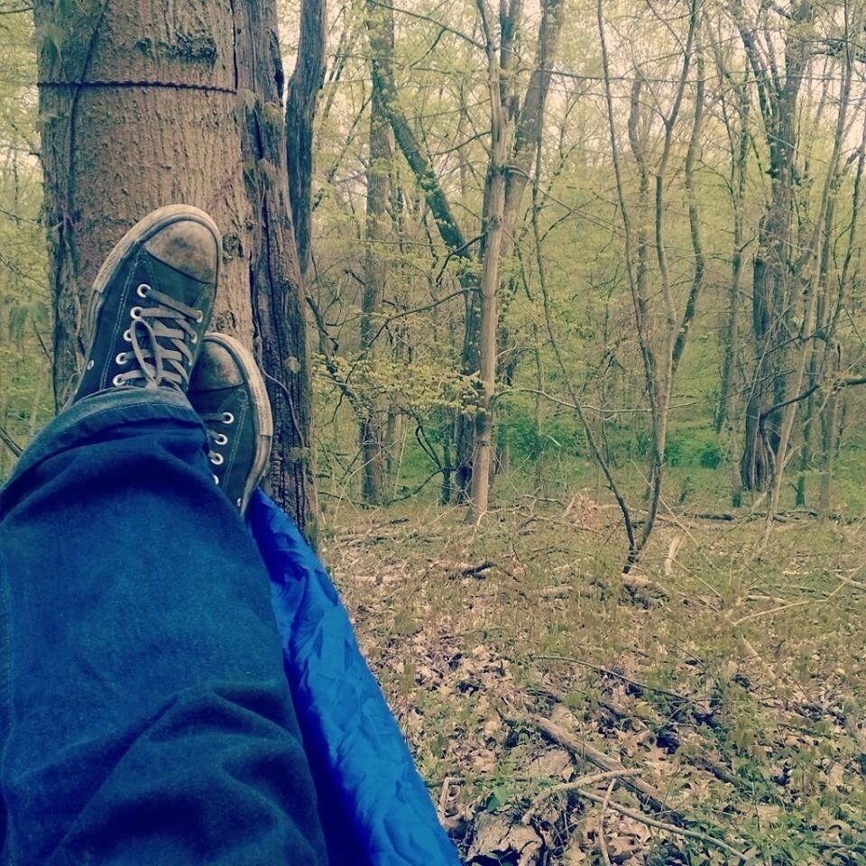 Break out that camping hammock in the dead of summer. Circa 2014