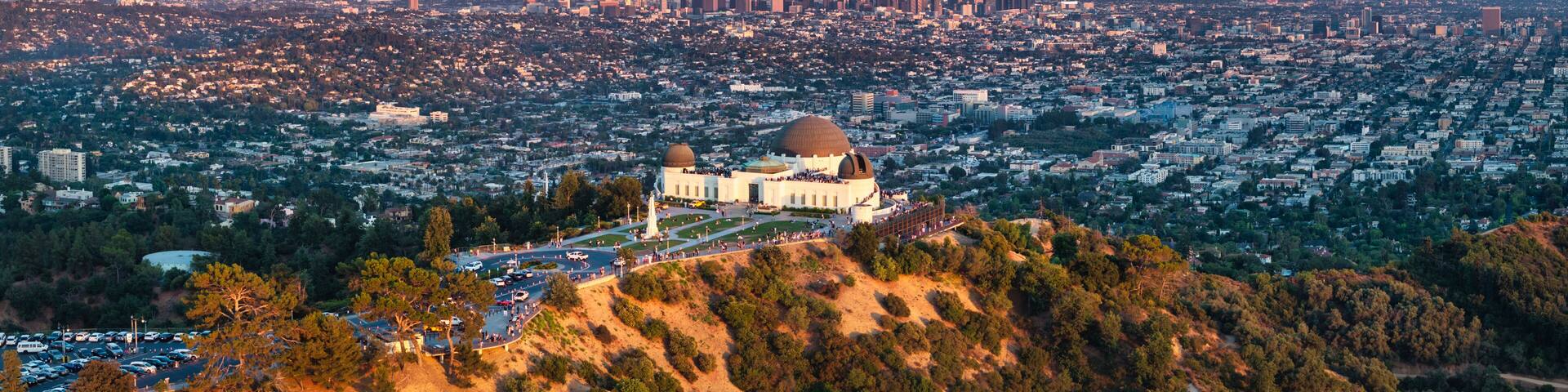 Los Angeles California Drone Skyline Aerial