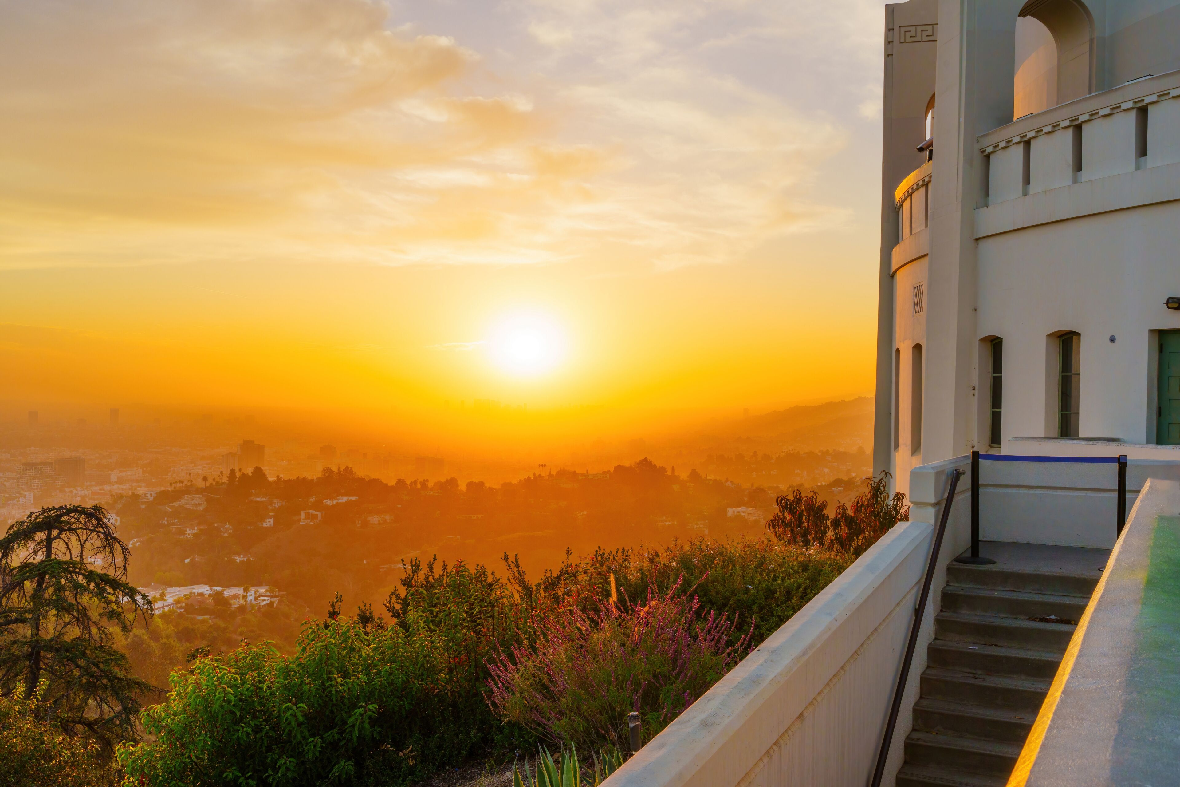 Golden Sunset from Griffith Observatory in Los Angeles