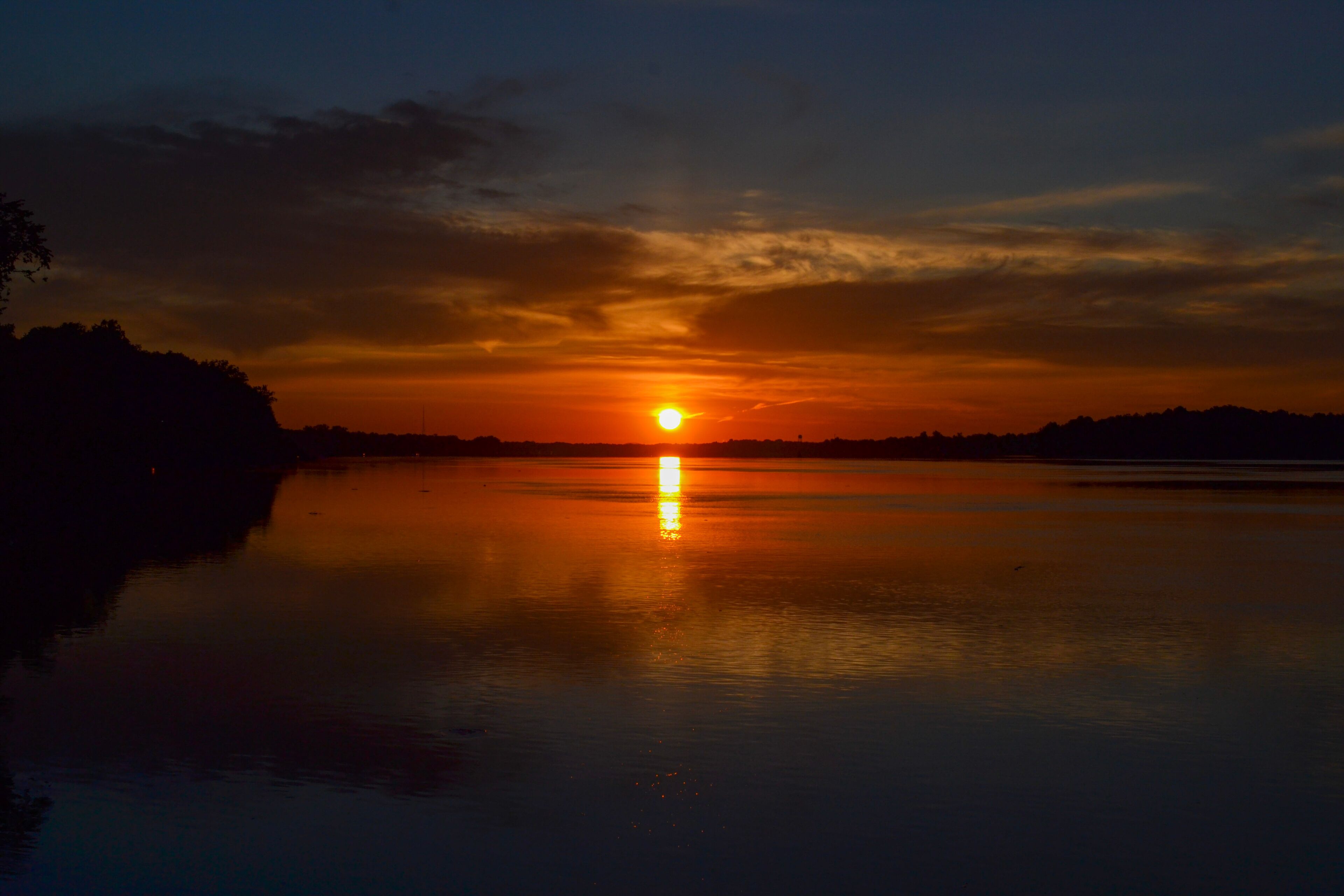 sunrise over the Delaware River