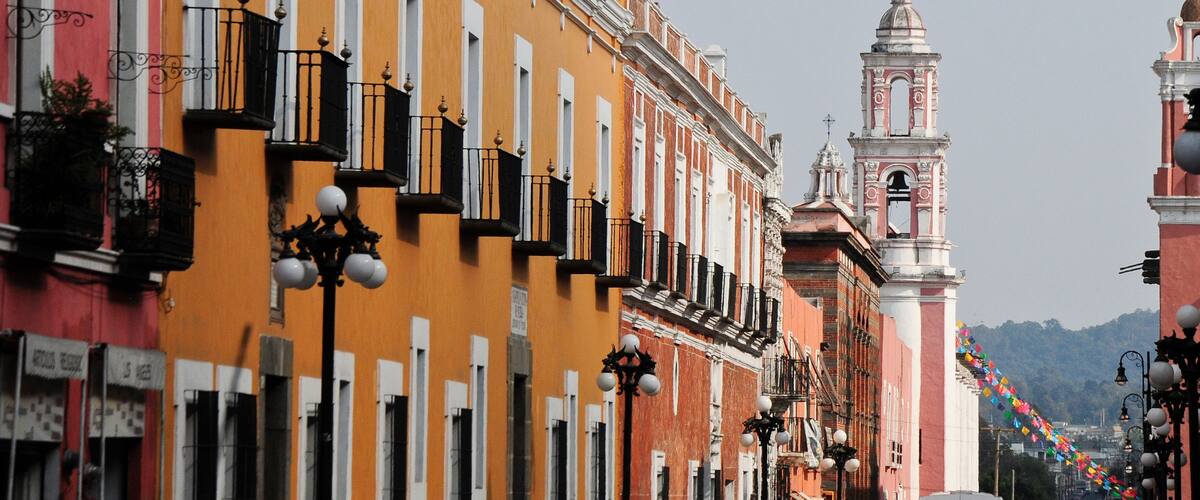 Colorful buidings, centro Histórico Puebla