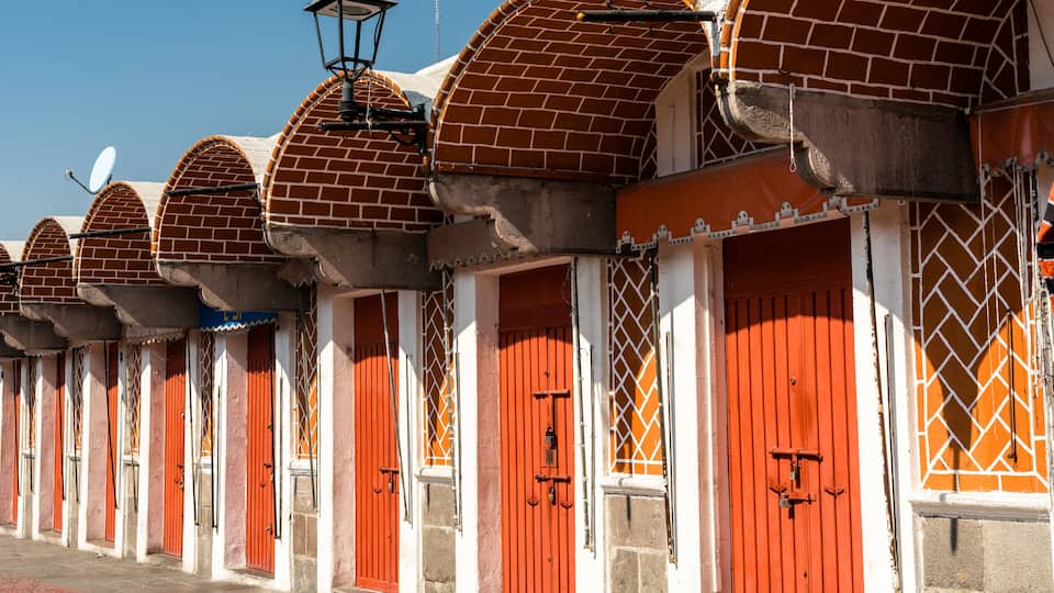Mexican craft market El Parian in Puebla