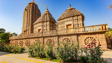 Shree Shree Jagannath Temple, also known as the Emami Jagannath Temple, at Balagopalpur near Balasore, Odisha, India, a replica of the famous Puri Jagannath Temple and resembling a chariot on wheels.