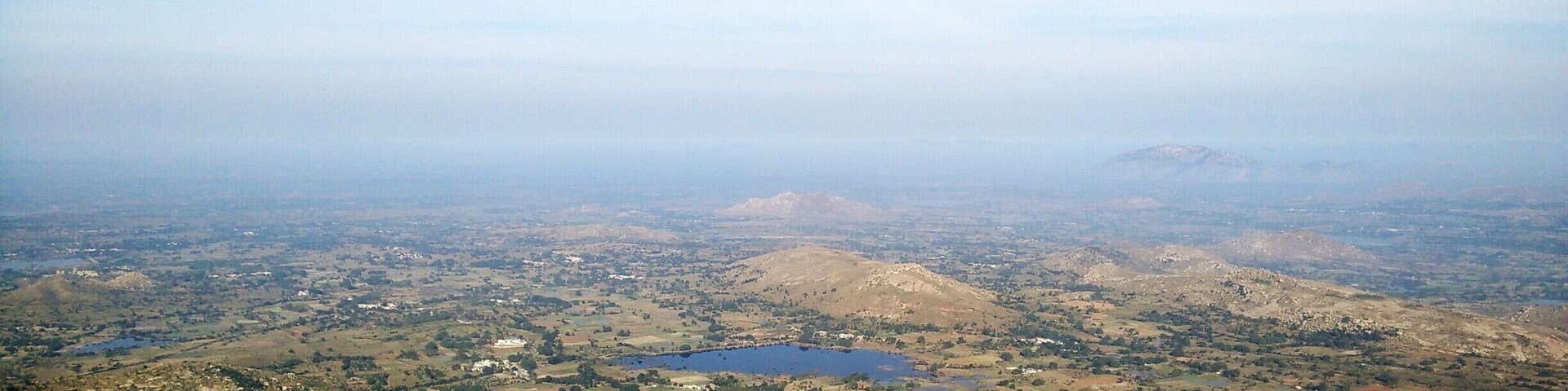 Beautiful ponds and farm fields. #hilltop #mist #morning