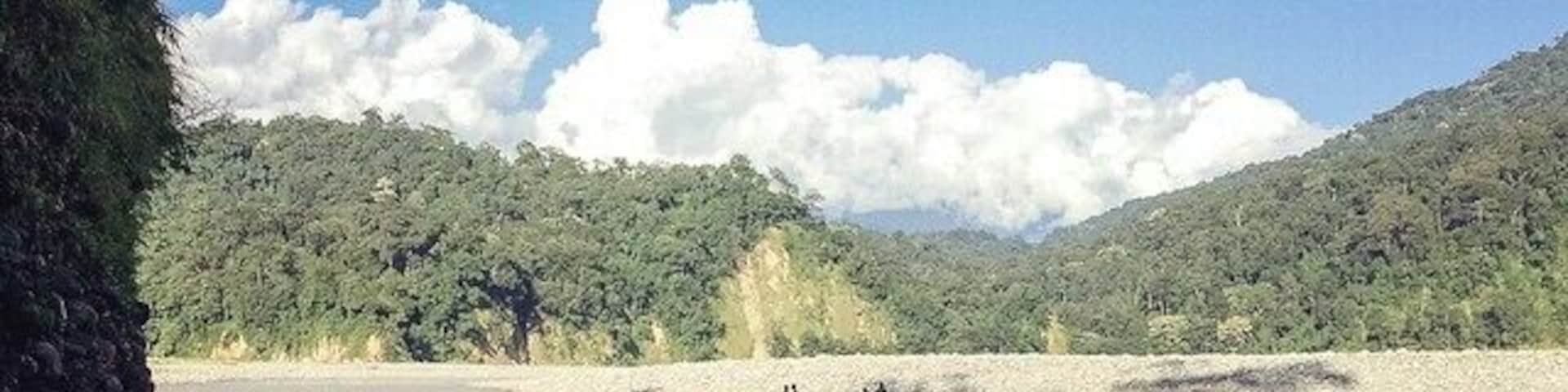 Crossing river Noa Dehing on a inflatable raft at Deban, #Namdapha National park, #Arunachal. Surrounded by evergreen forest, Deban is the farthest motor-able point and a base for treks & hikes inside the park. #India #Travel #photography