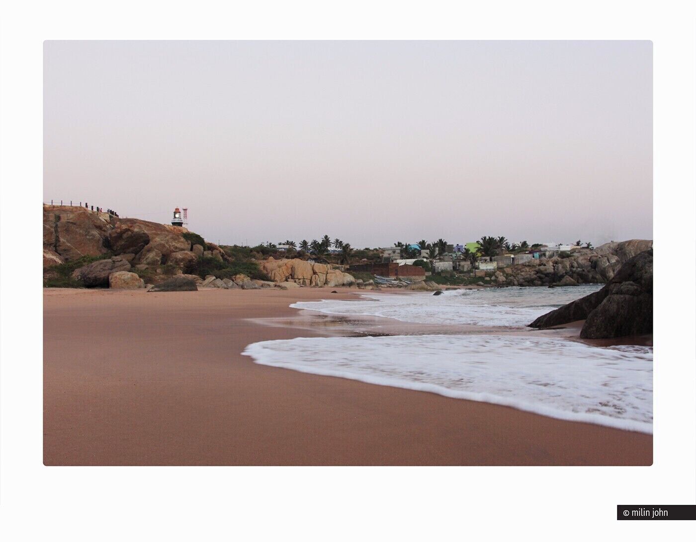 Muttom is a village in the Kanyakumari District of the Tamil Nadu State, India. It is a well known for beautiful beach with some rocks and caves. The major occupation of people in Muttom is fishing.