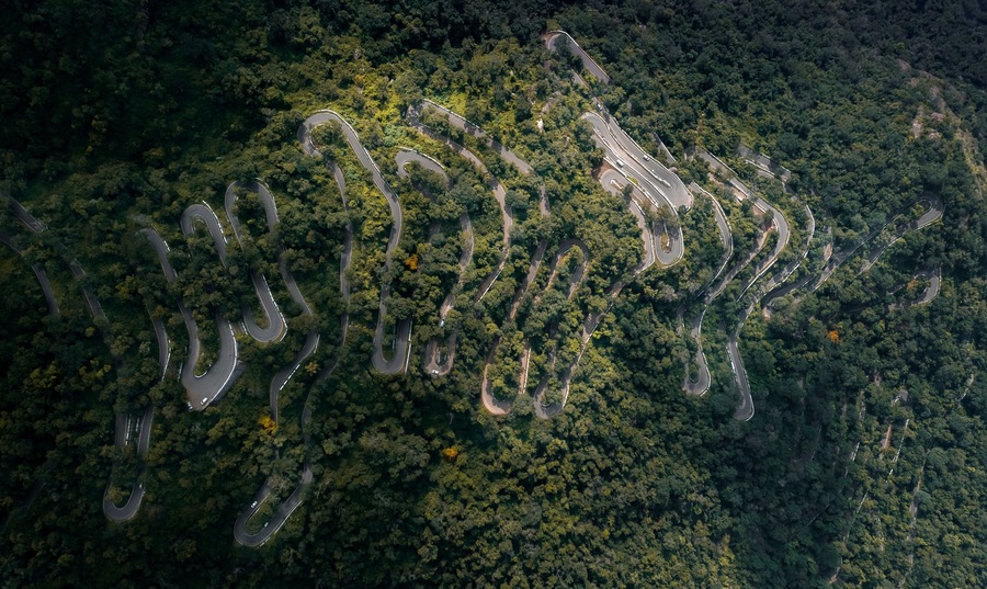 Kolli hills Kollimalai seventy hairpin bends located in central Tamil Nadu, India