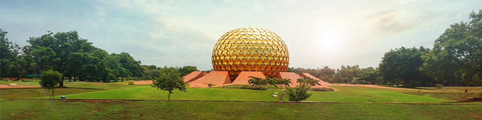 Matrimandir - Golden Temple in Auroville, Tamil Nadu, India