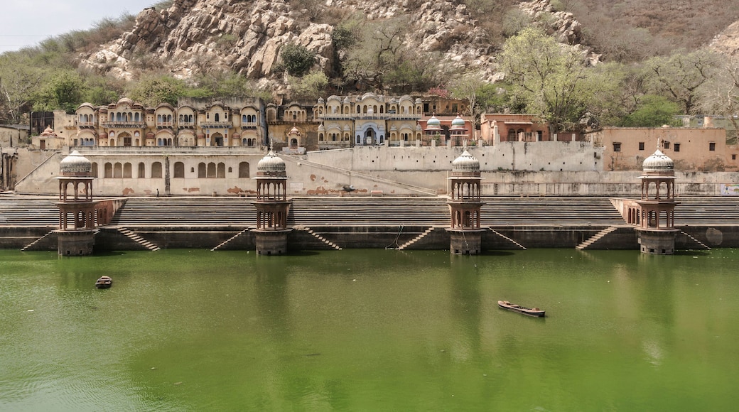 lake at the city palace in Alwar