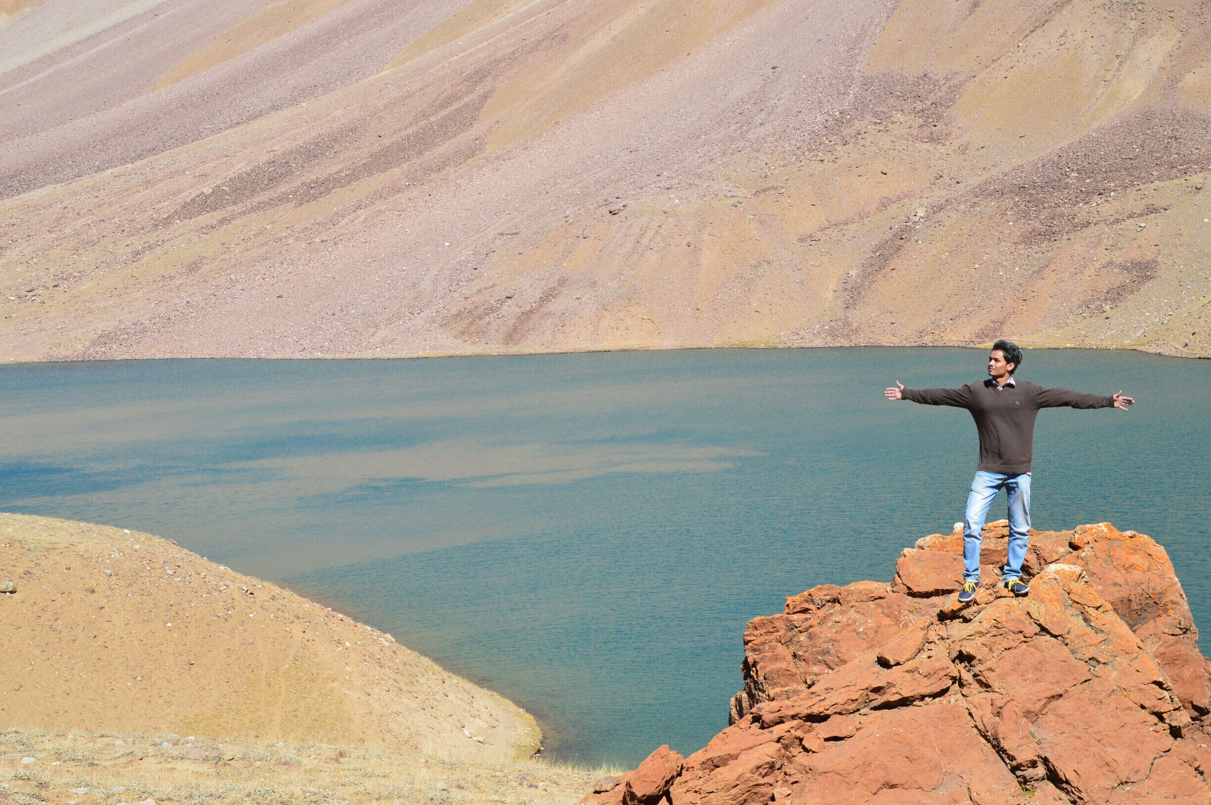 It is also known as 'lake of the Moon'. The most surprising thing about this lake is that there is no visible source of this lake but there is a visible outlet of this lake which means that water to this lake comes from underground.