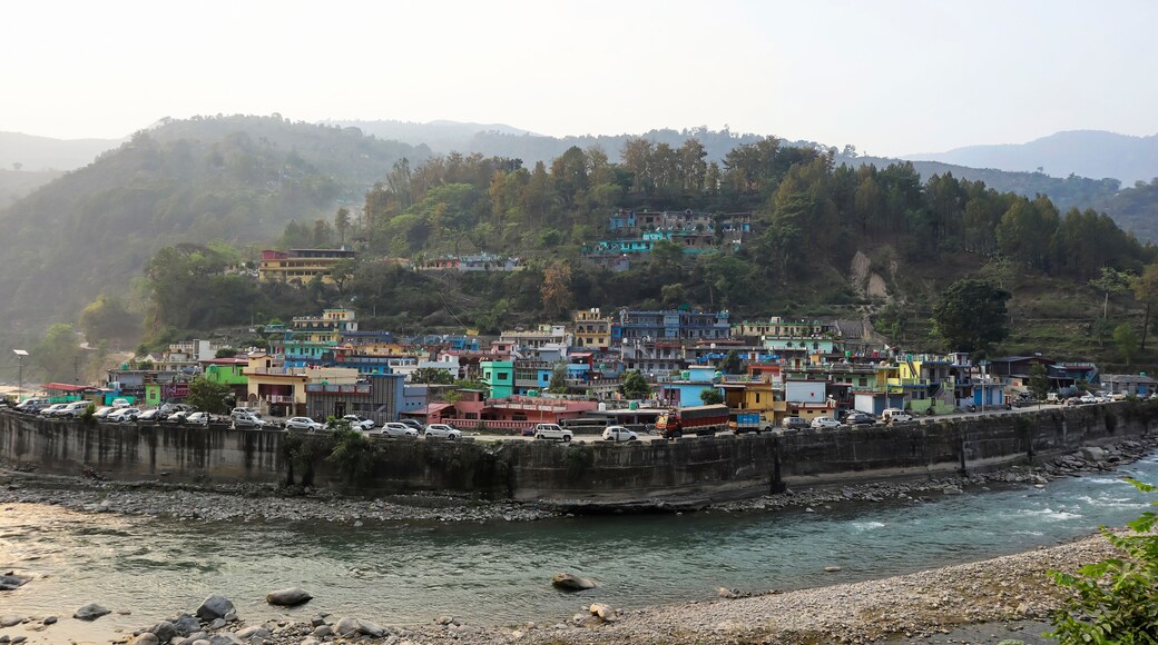 Sumari, a quaint town in Rudraprayag, Uttarakhand, India, situated along the serene Mandakini River.