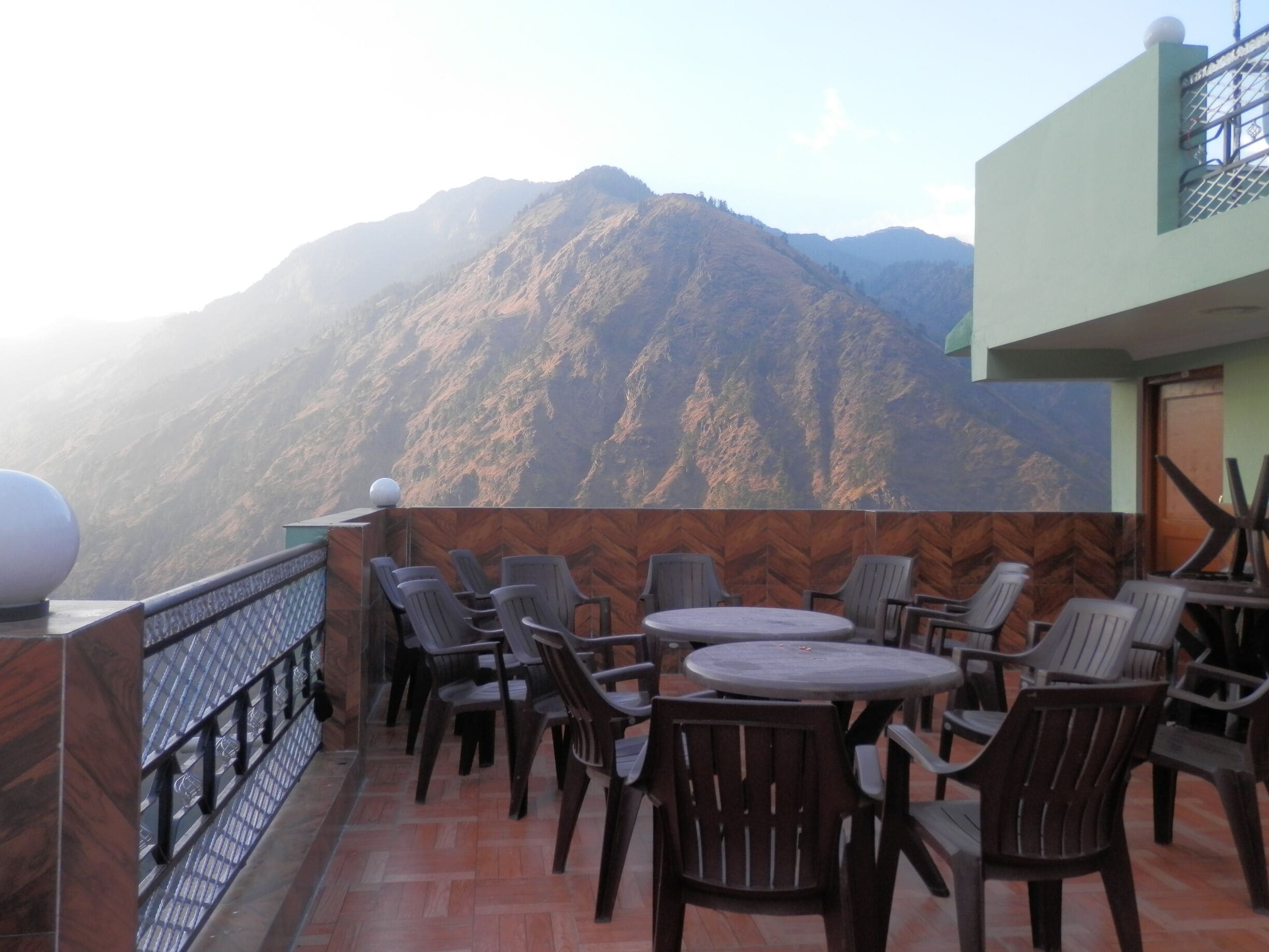 Breakfast with a view.