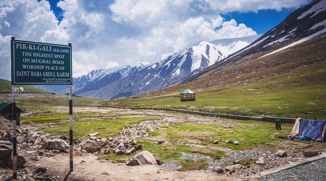 A mountain pass & the highest spot on the Mughal road to Kashmir valley.