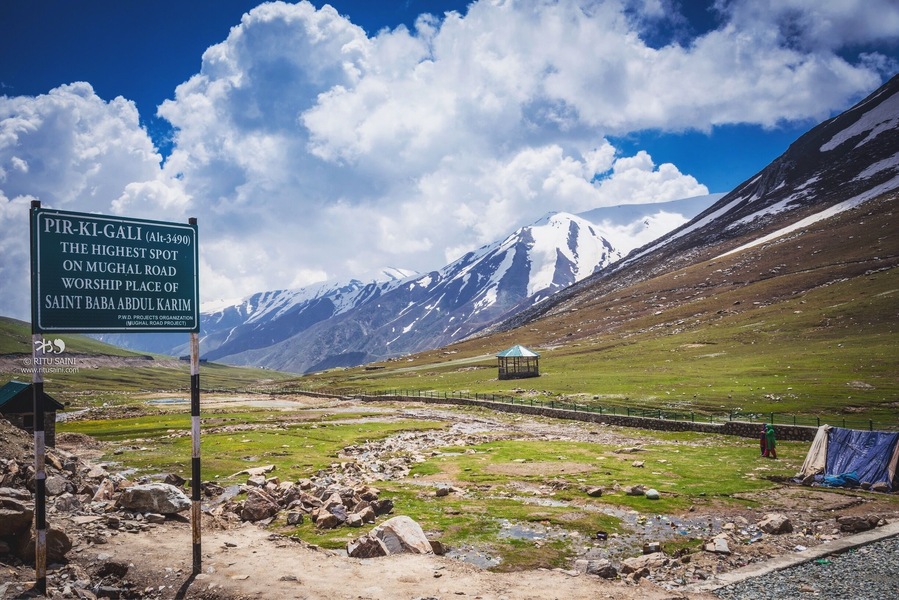 A mountain pass & the highest spot on the Mughal road to Kashmir valley.