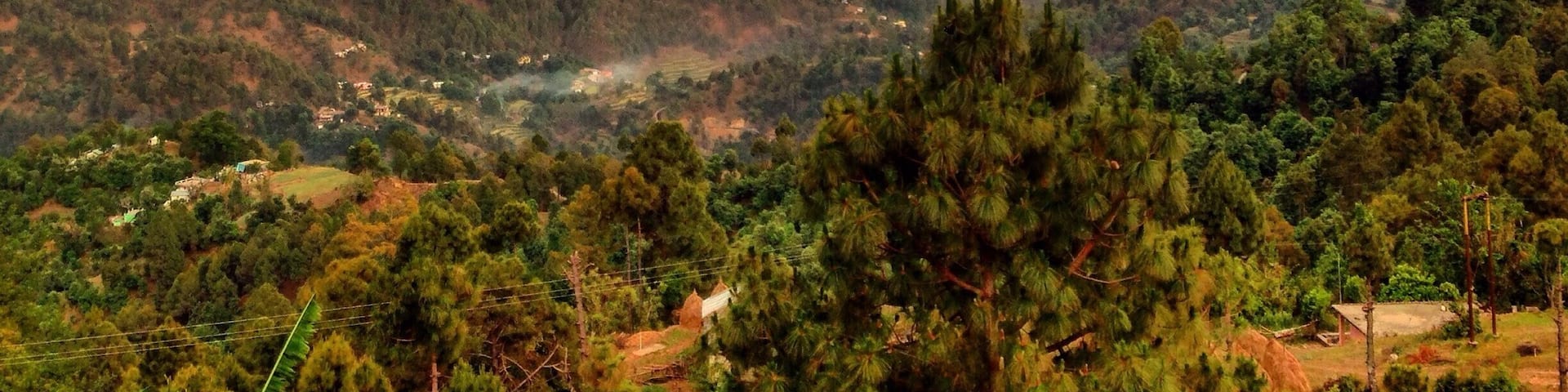 Rolling hills, beautiful green valley as you approach Baijnath temple in bageshwar.