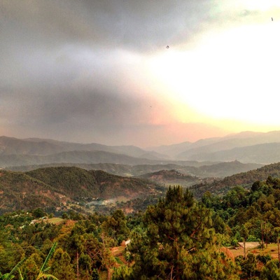 Rolling hills, beautiful green valley as you approach Baijnath temple in bageshwar.