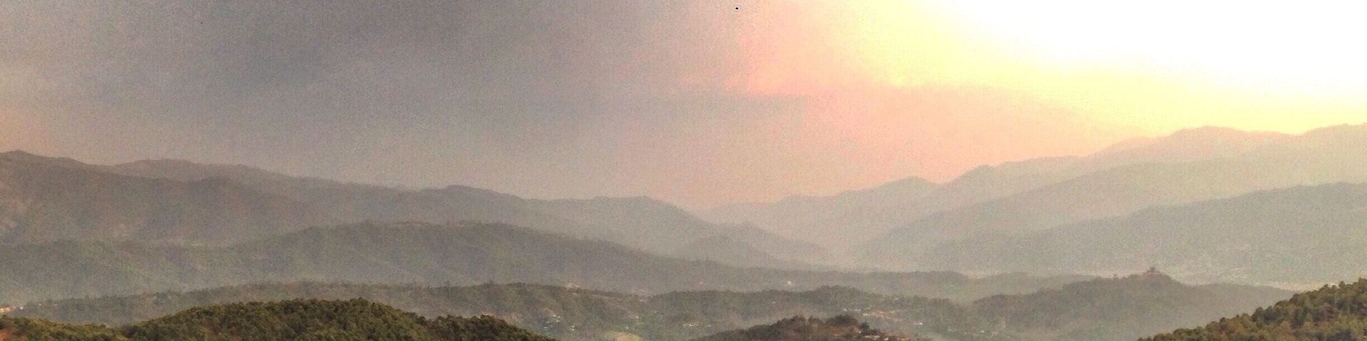 Rolling hills, beautiful green valley as you approach Baijnath temple in bageshwar.