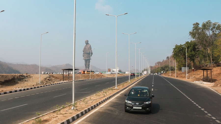 "Narmda , Gujarat / India - Jan 25 2019
world biggest statue , statue of unity at Western part of india near bank of river the Narmada