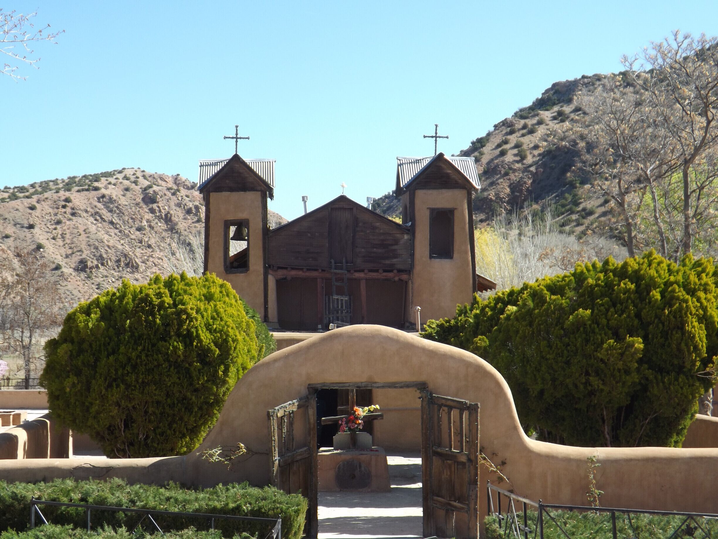 I visited the Sanctuary during Holy Week, unbeknownst to me, over 30,000 people make pilgrimage to this church. The tradition is to walk to the church and I saw many people along the highway and roads heading towards the church. 