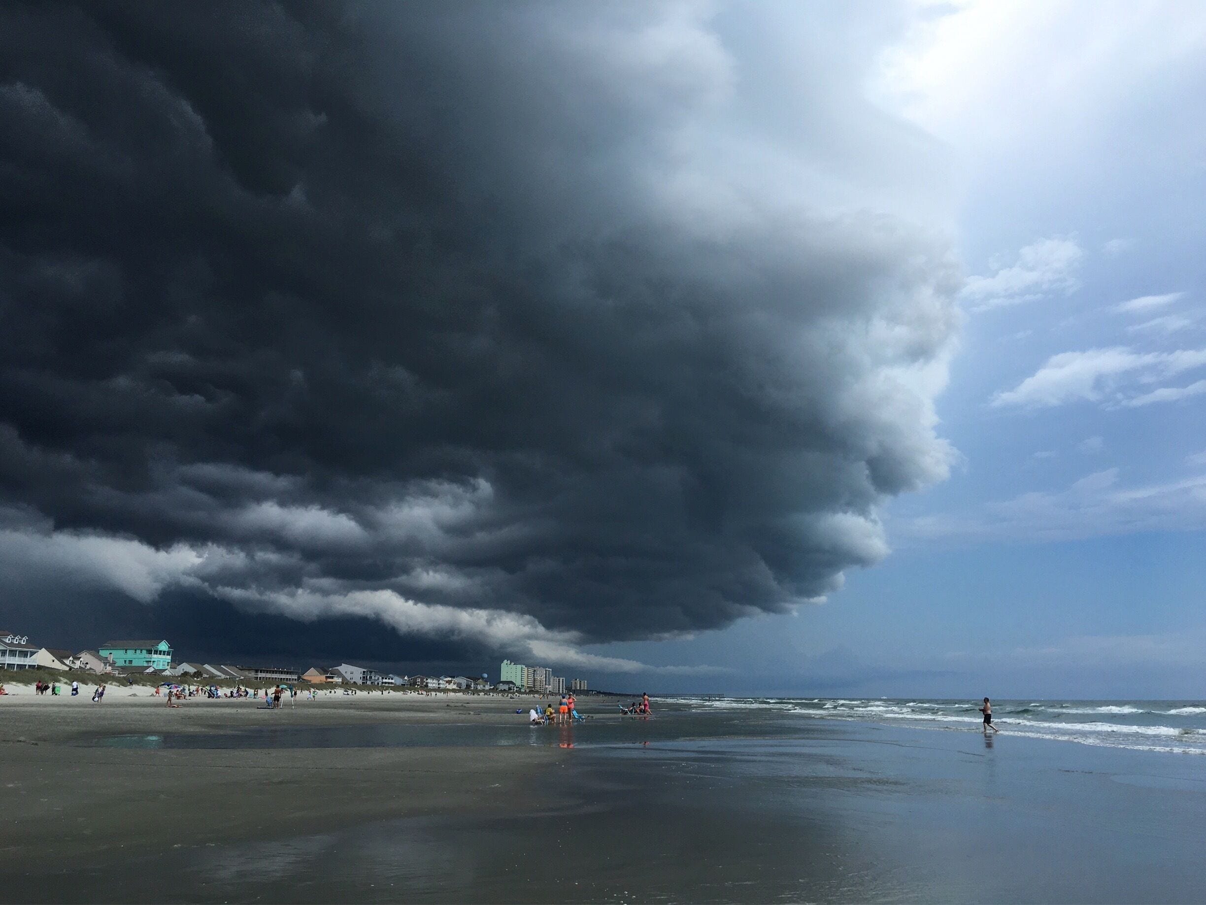 Beach day interrupted