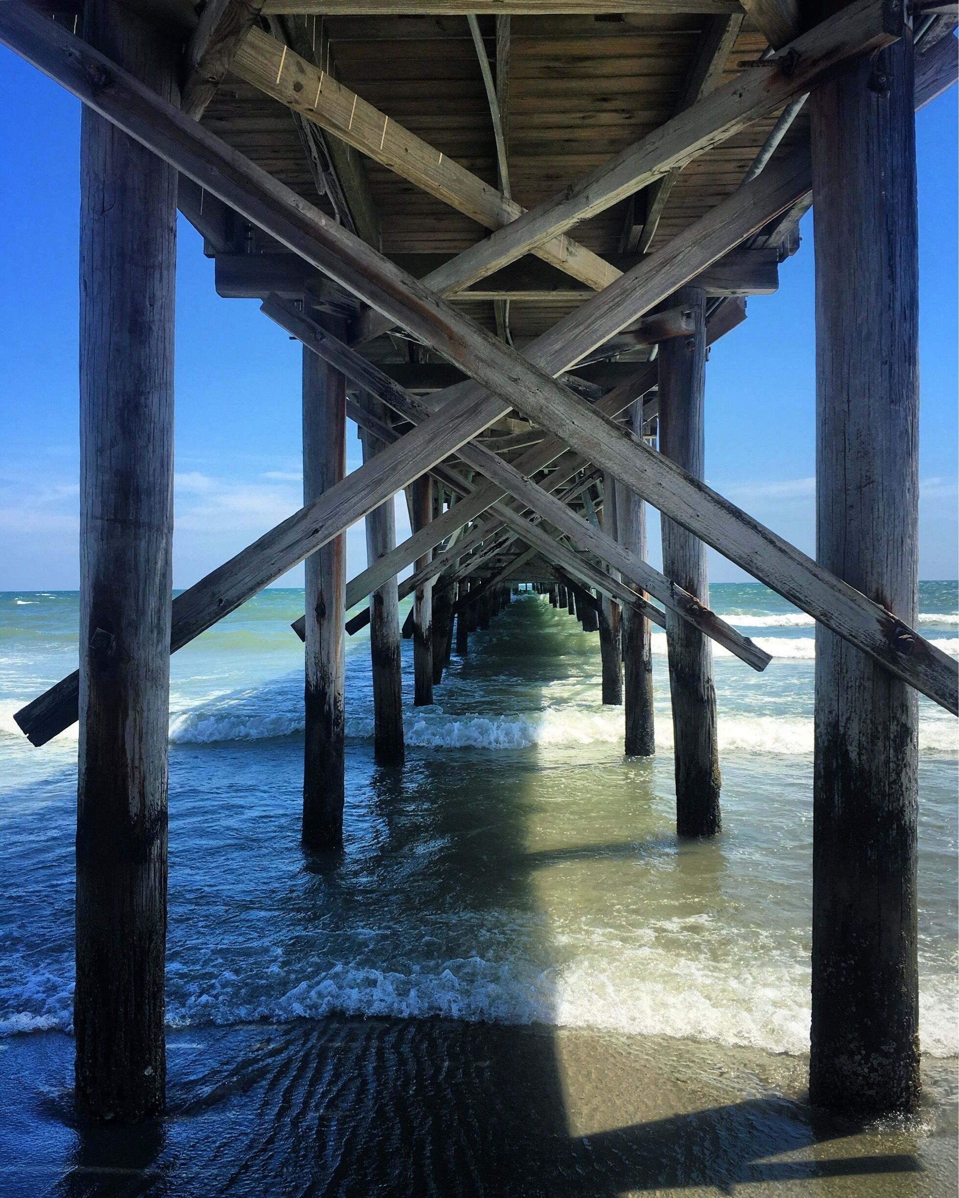 Definitely walk to the pier when at Cherry Grove Beach. 
