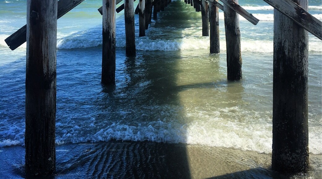 Definitely walk to the pier when at Cherry Grove Beach.