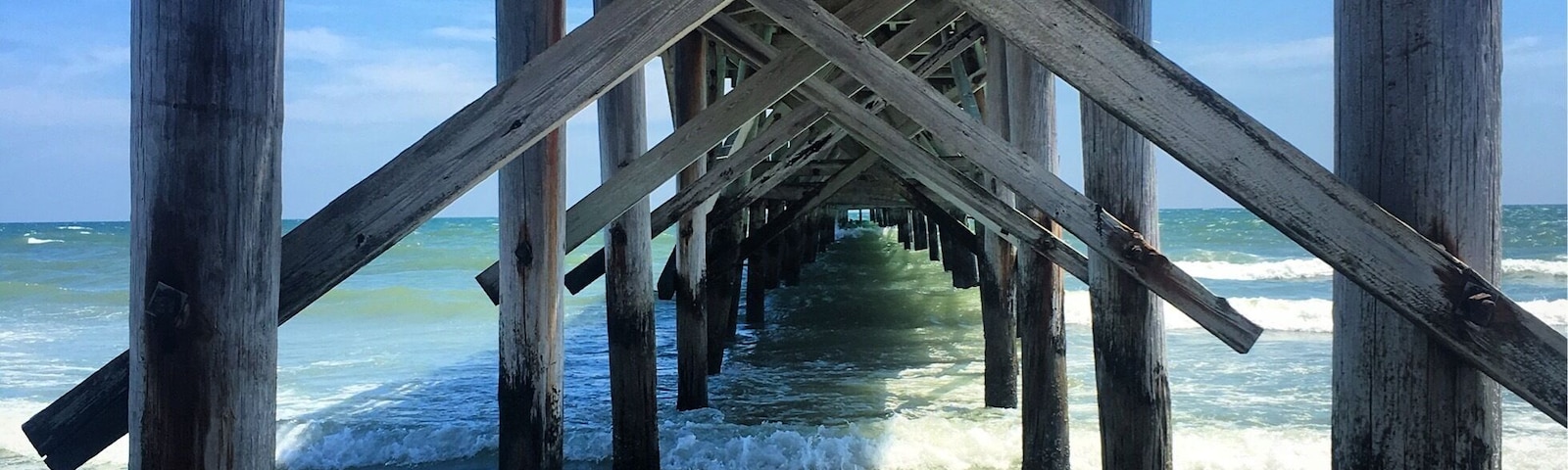 Definitely walk to the pier when at Cherry Grove Beach.