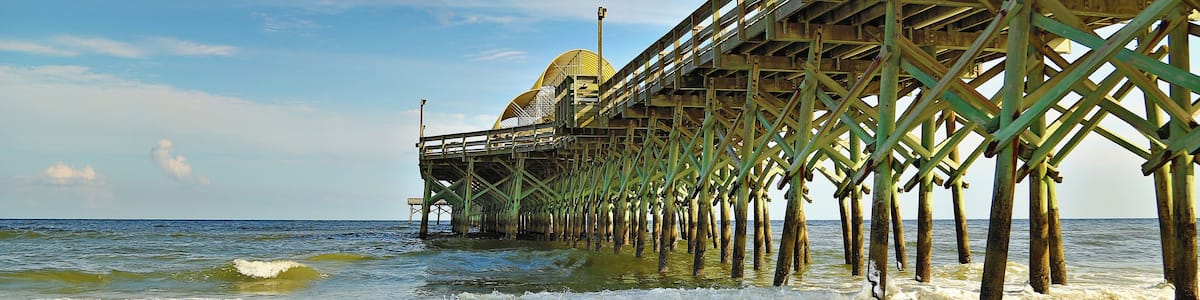 A shot of South Carolina Myrtle Beach Pier