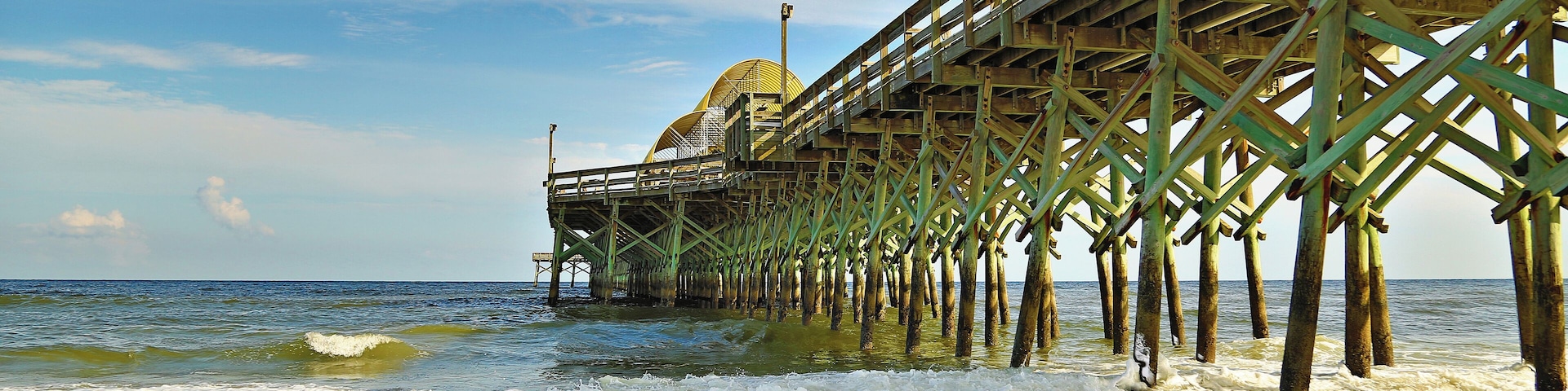 A shot of South Carolina Myrtle Beach Pier