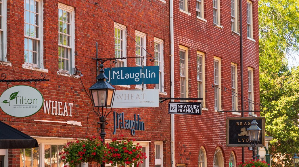 Newburyport which includes signage