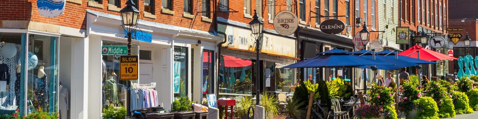 Newburyport which includes signage