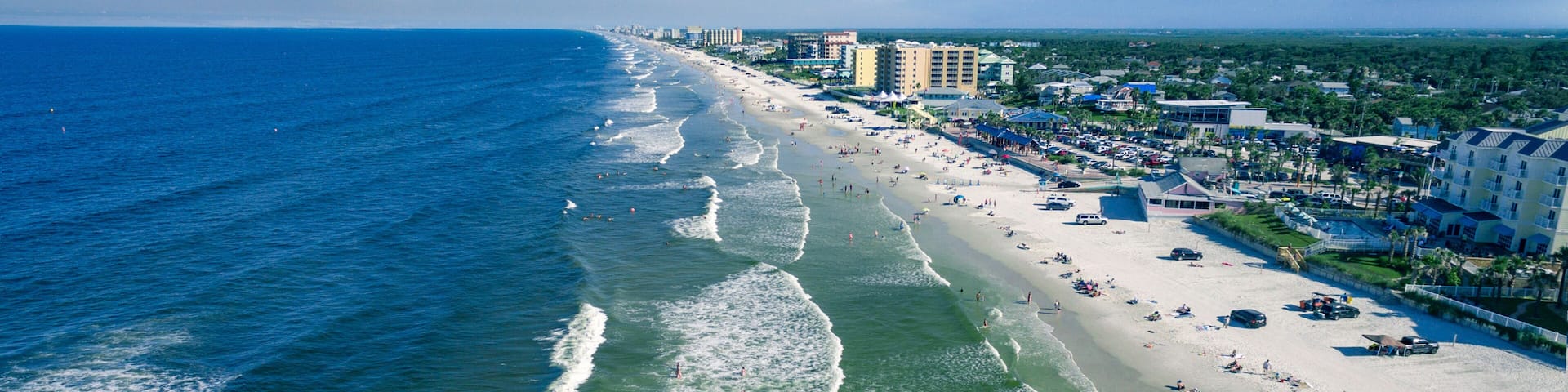 Aerial view of New Smyrna Beach
