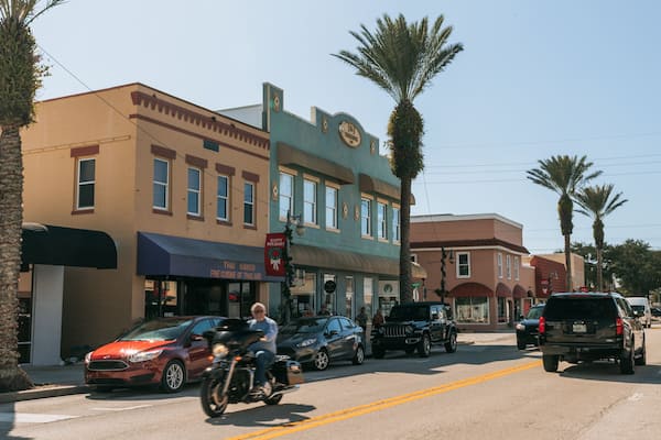 New Smyrna Beach which includes a small town or village