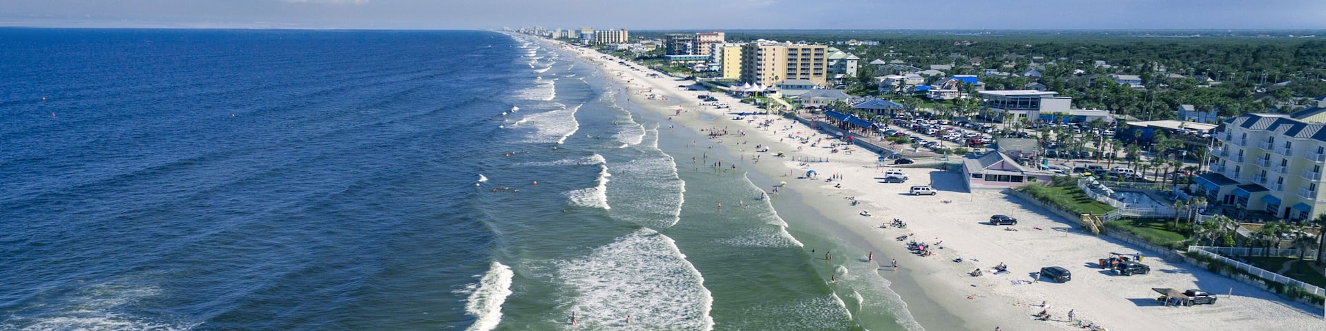 Aerial view of New Smyrna Beach