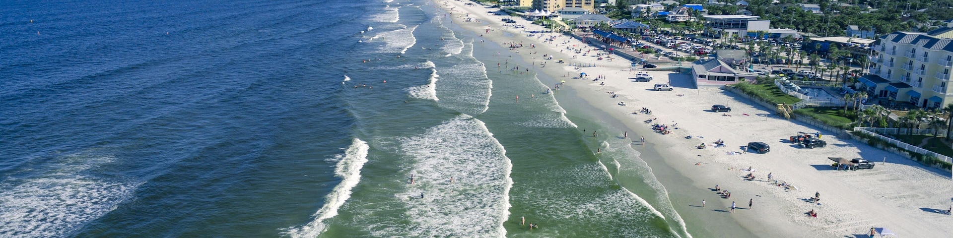 Aerial view of New Smyrna Beach