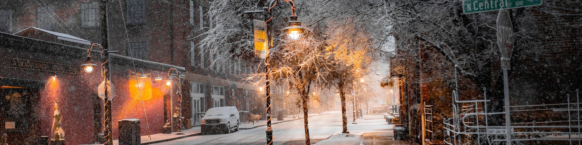 Snowy Morning in the Historic Old City