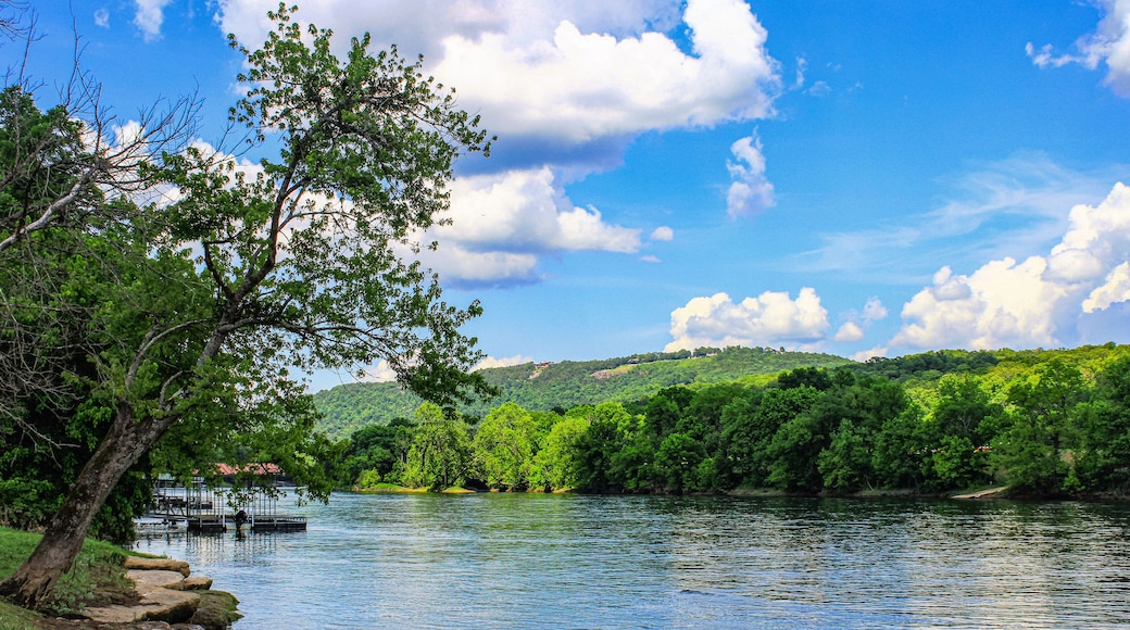 Shot looking down the White River in Rea Valley, Arkansas