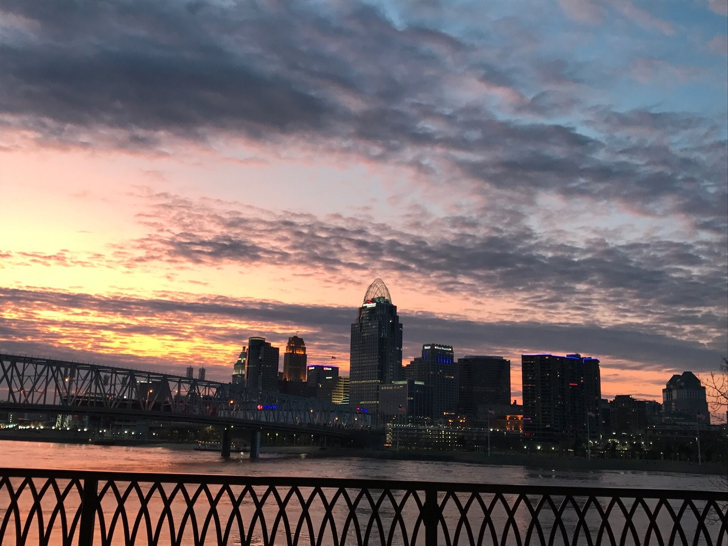 Beautiful patio views from Brother’s at Newport on the Levee