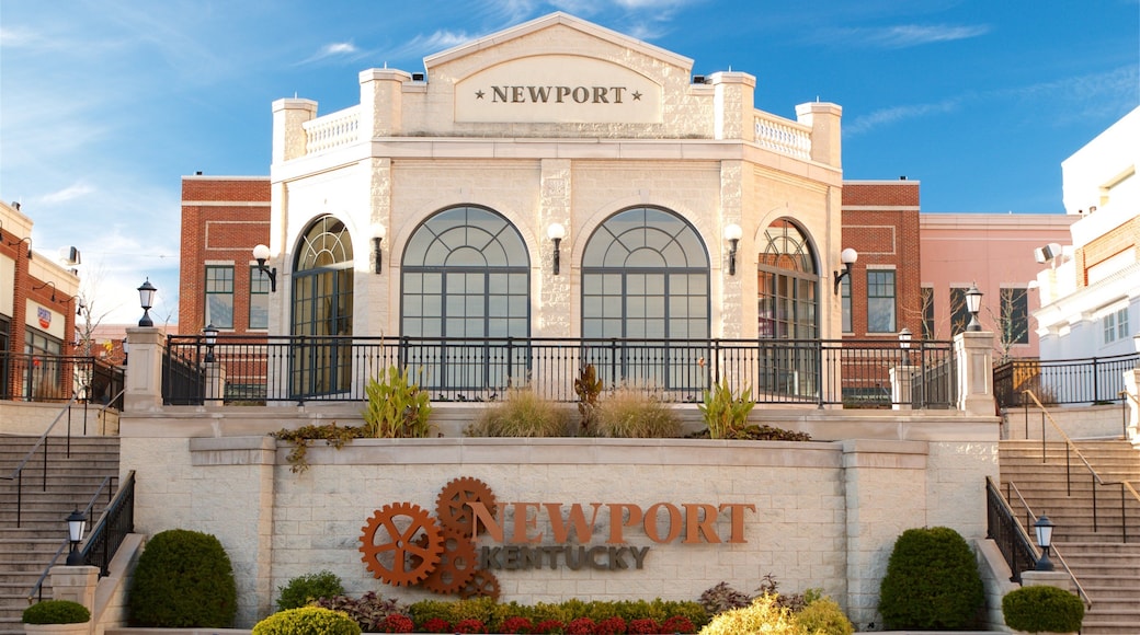 Newport showing signage