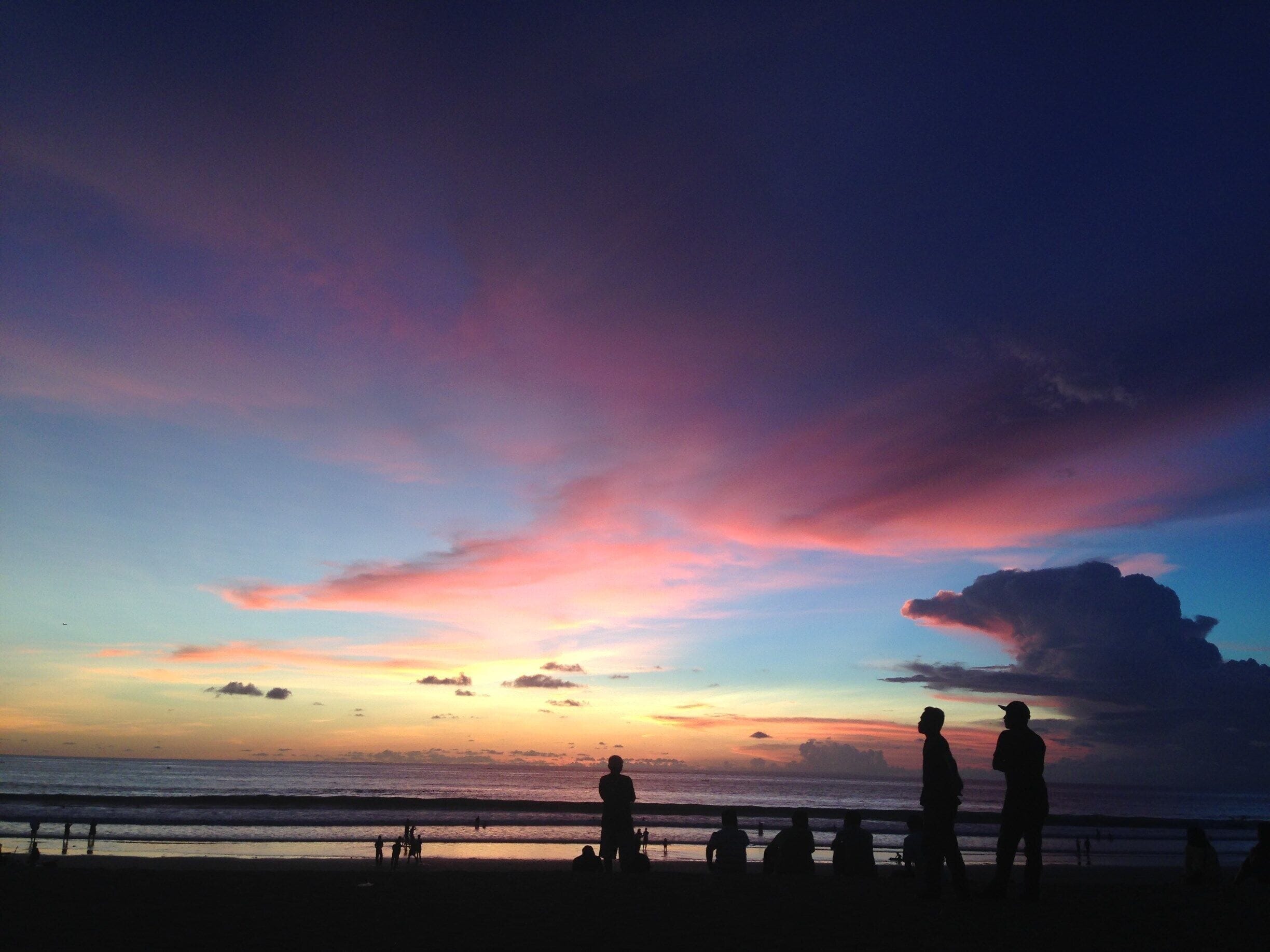 Sunset at Kuta beach #Indonesia 