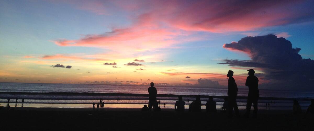Sunset at Kuta beach #Indonesia