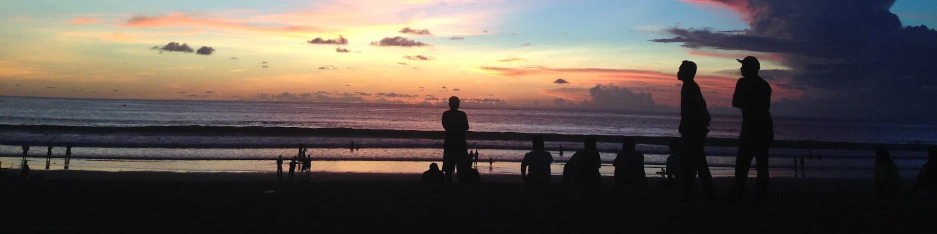 Sunset at Kuta beach #Indonesia